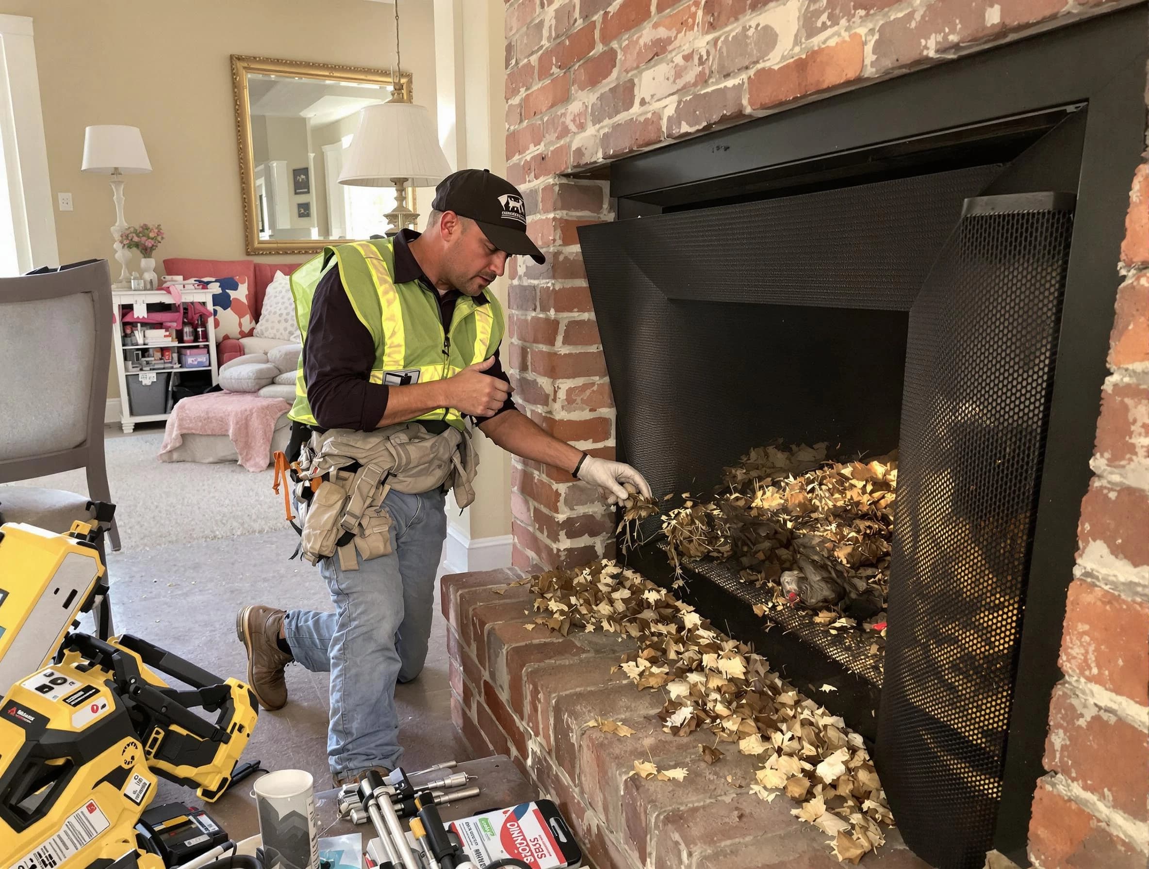 Safe screening installation by Florence Chimney Sweep in Florence, AZ