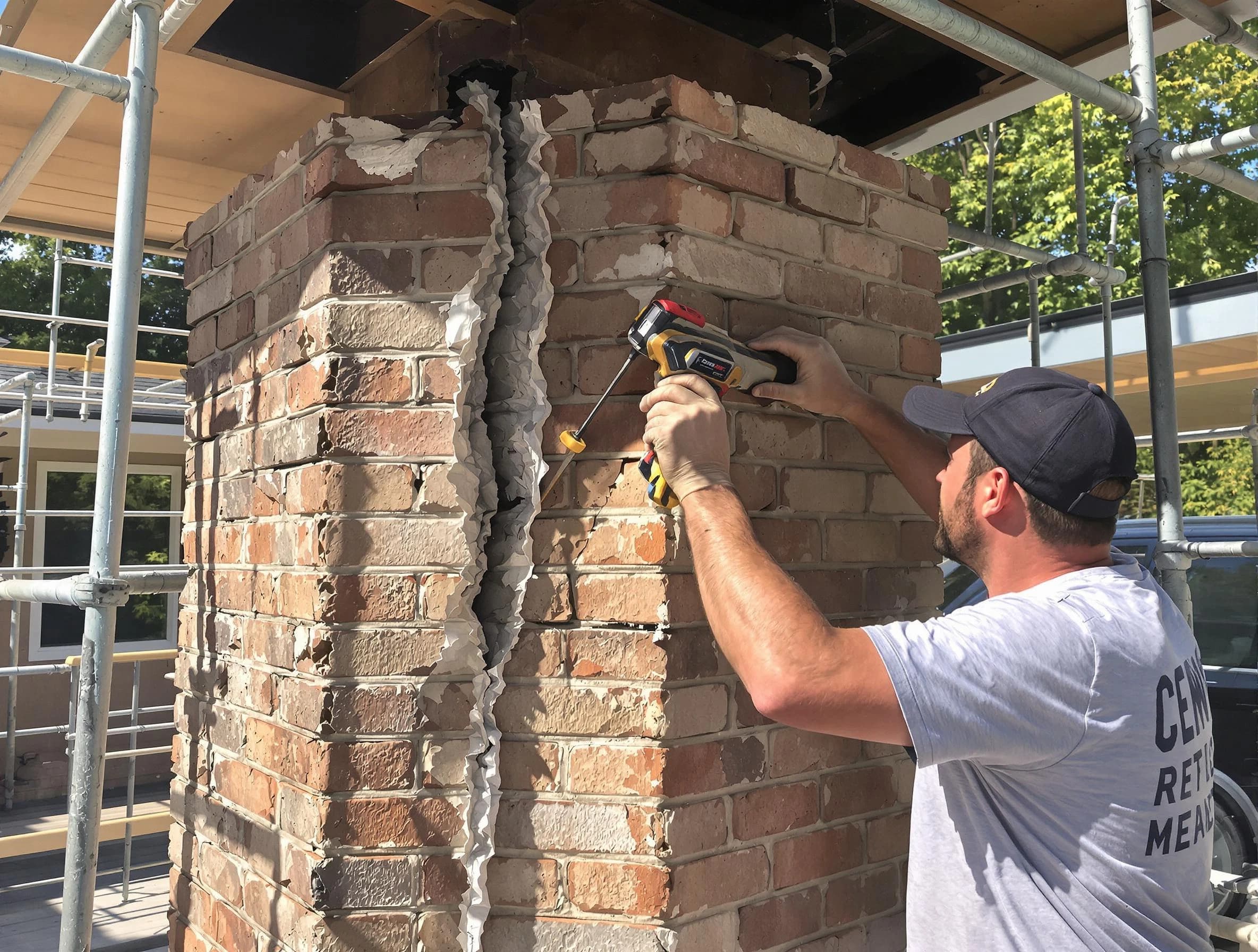 Florence Chimney Sweep technician performing chimney repair in Florence, AZ