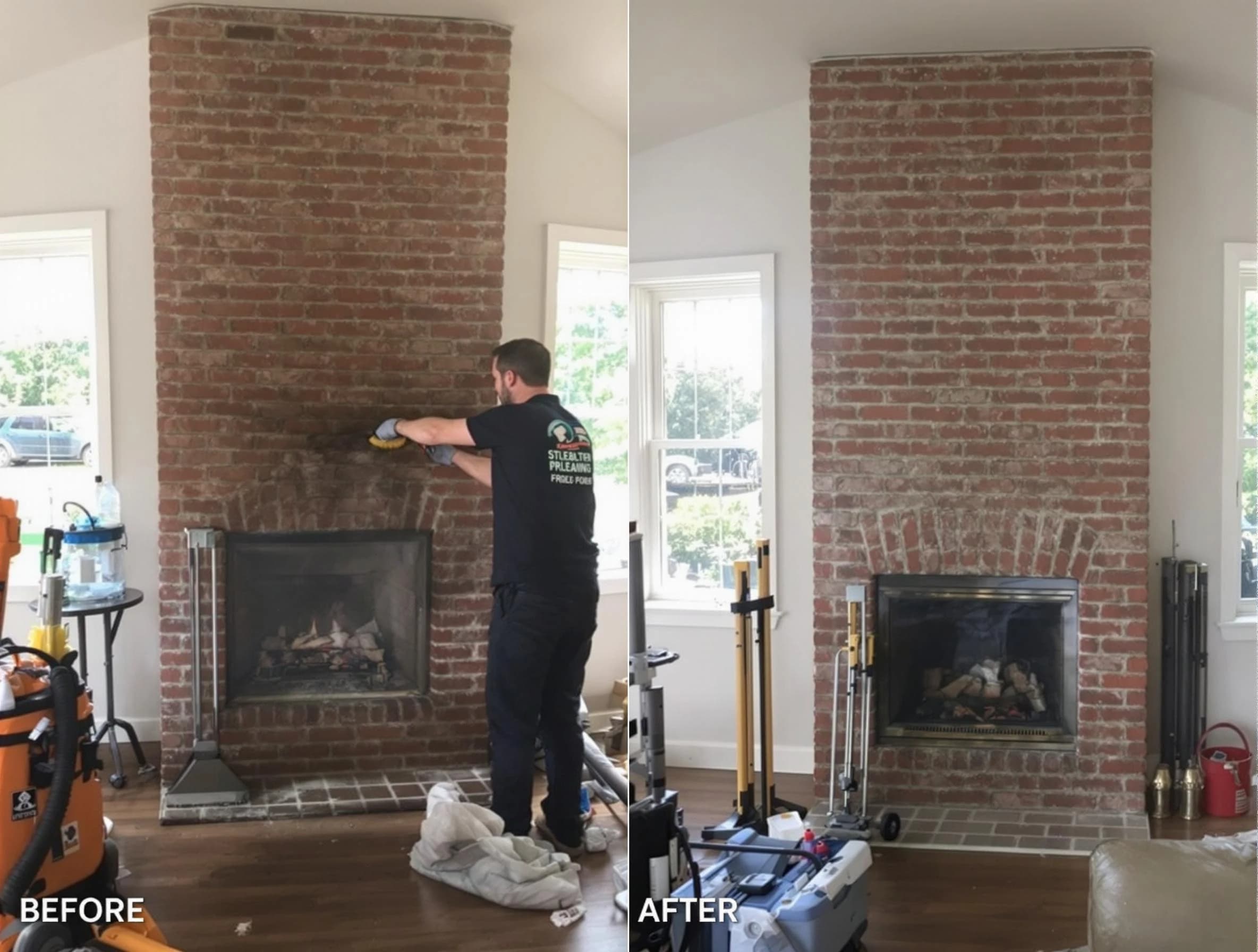 Finished chimney sweeping service by Florence Chimney Sweep in Florence, AZ