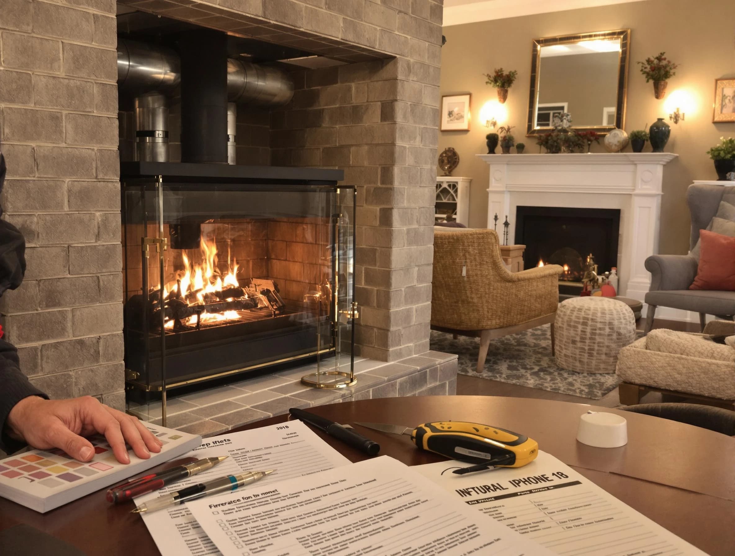 Florence Chimney Sweep verifying fireplace safety measures in Florence, AZ