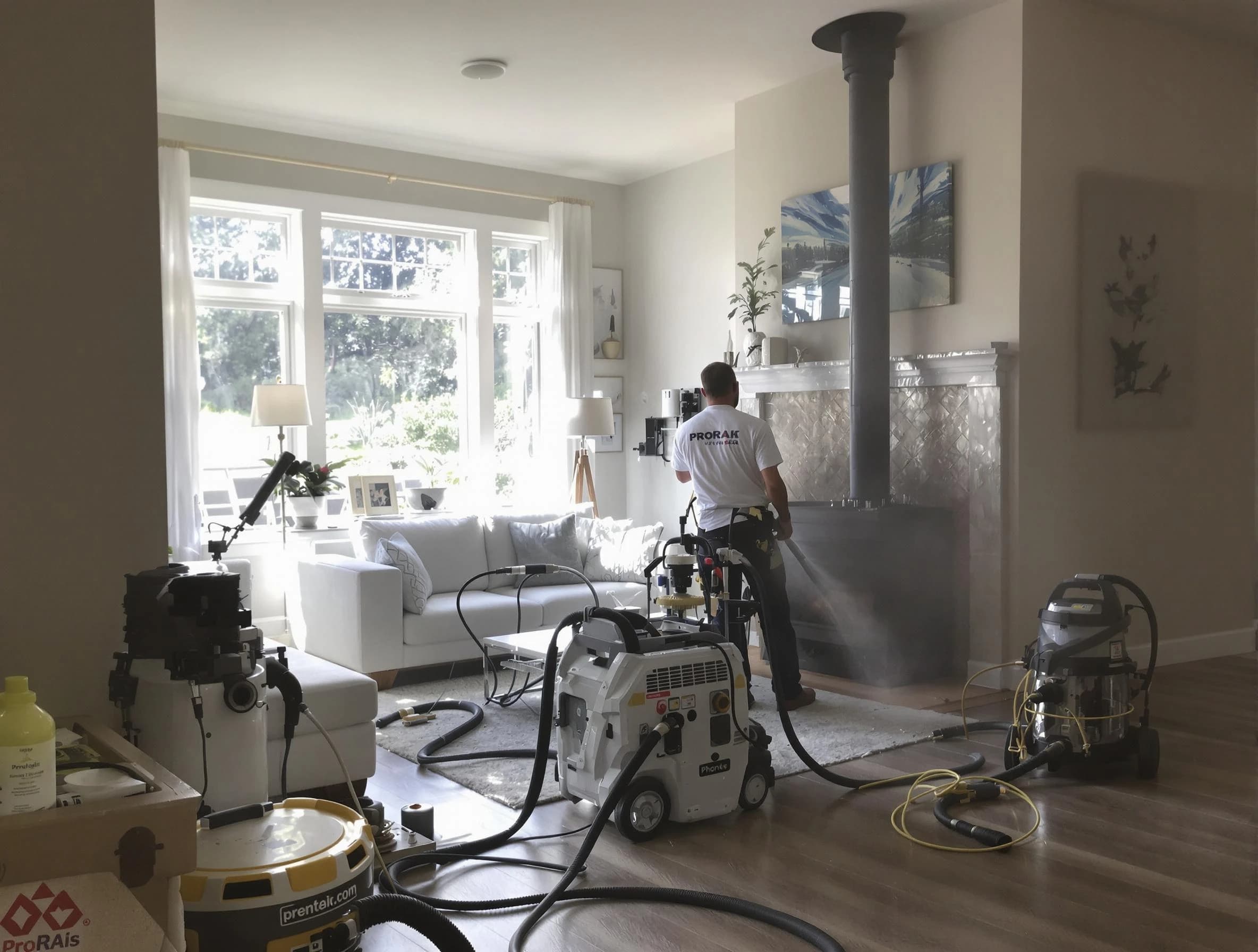 Soot removal service by Florence Chimney Sweep for a fireplace in Florence, AZ