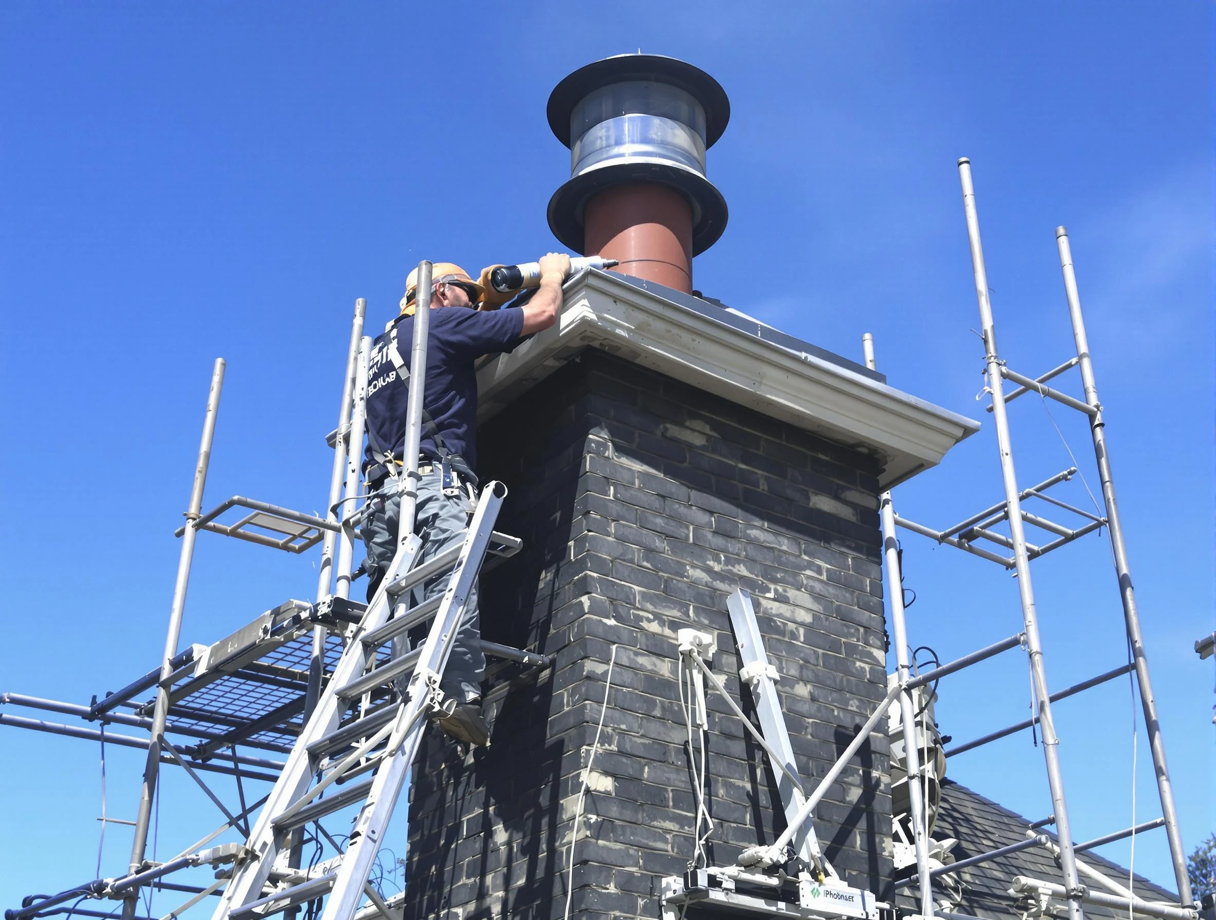 Sturdy chimney crown finished by Florence Chimney Sweep in Florence, AZ