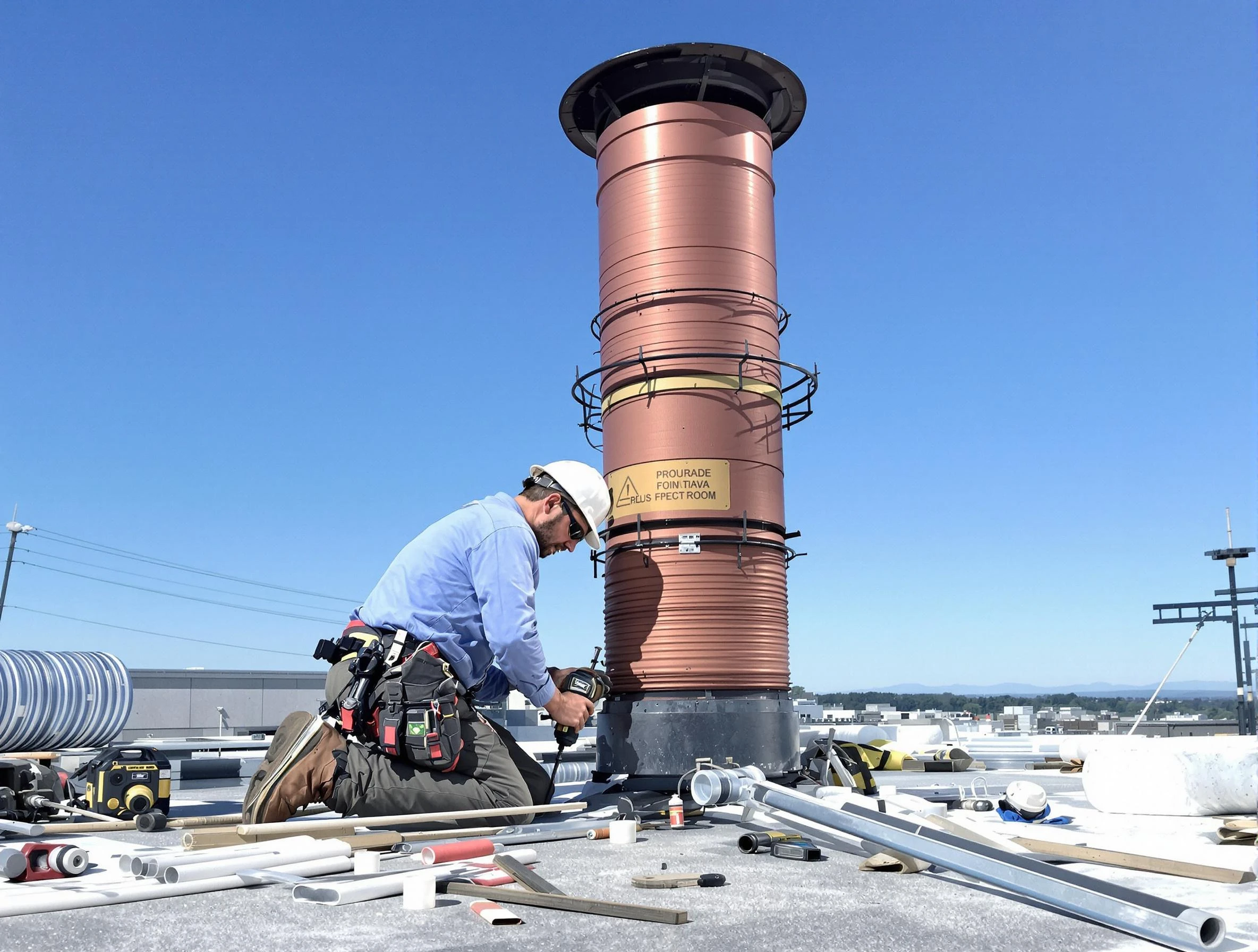 Installed chimney liner by Florence Chimney Sweep in Florence, AZ