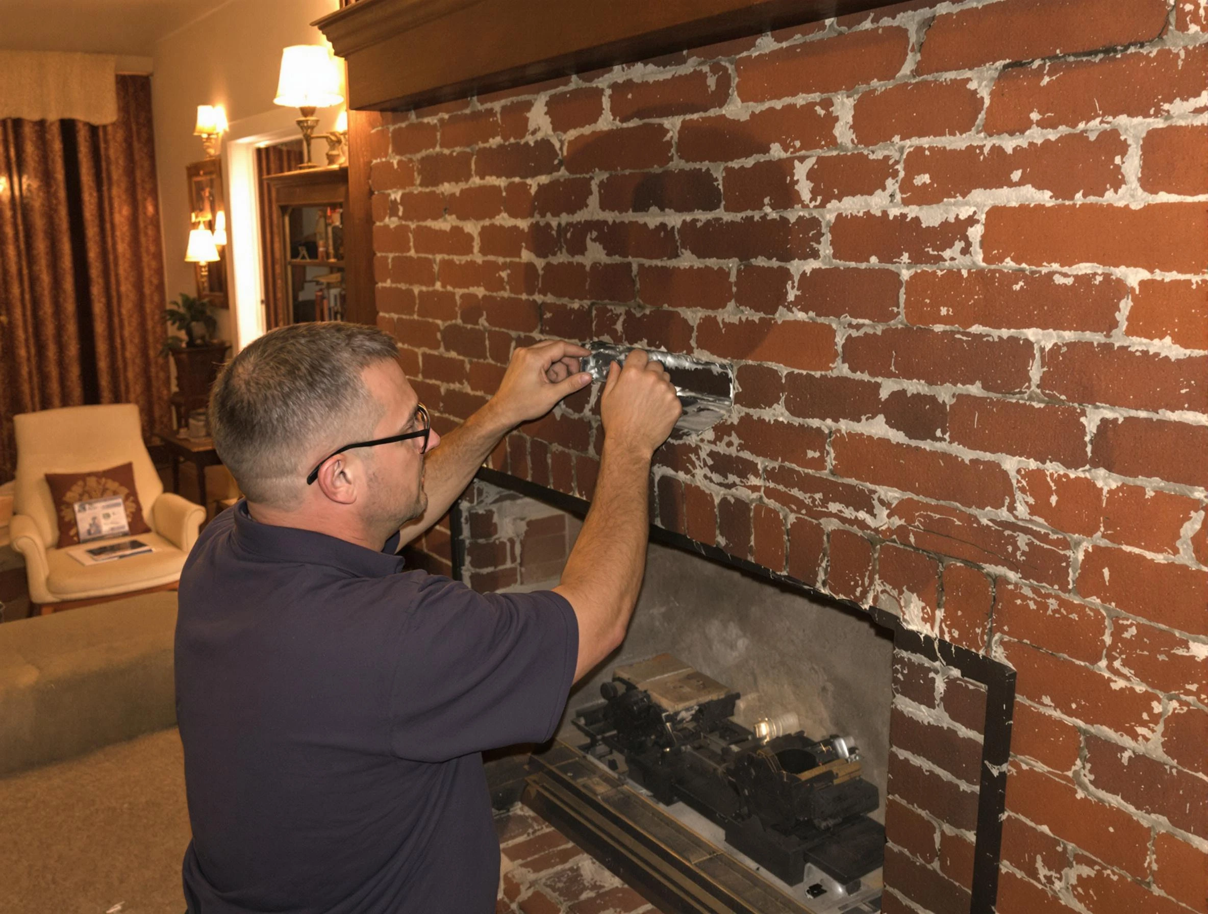 Florence Chimney Sweep expert fixing a fireplace in Florence, AZ