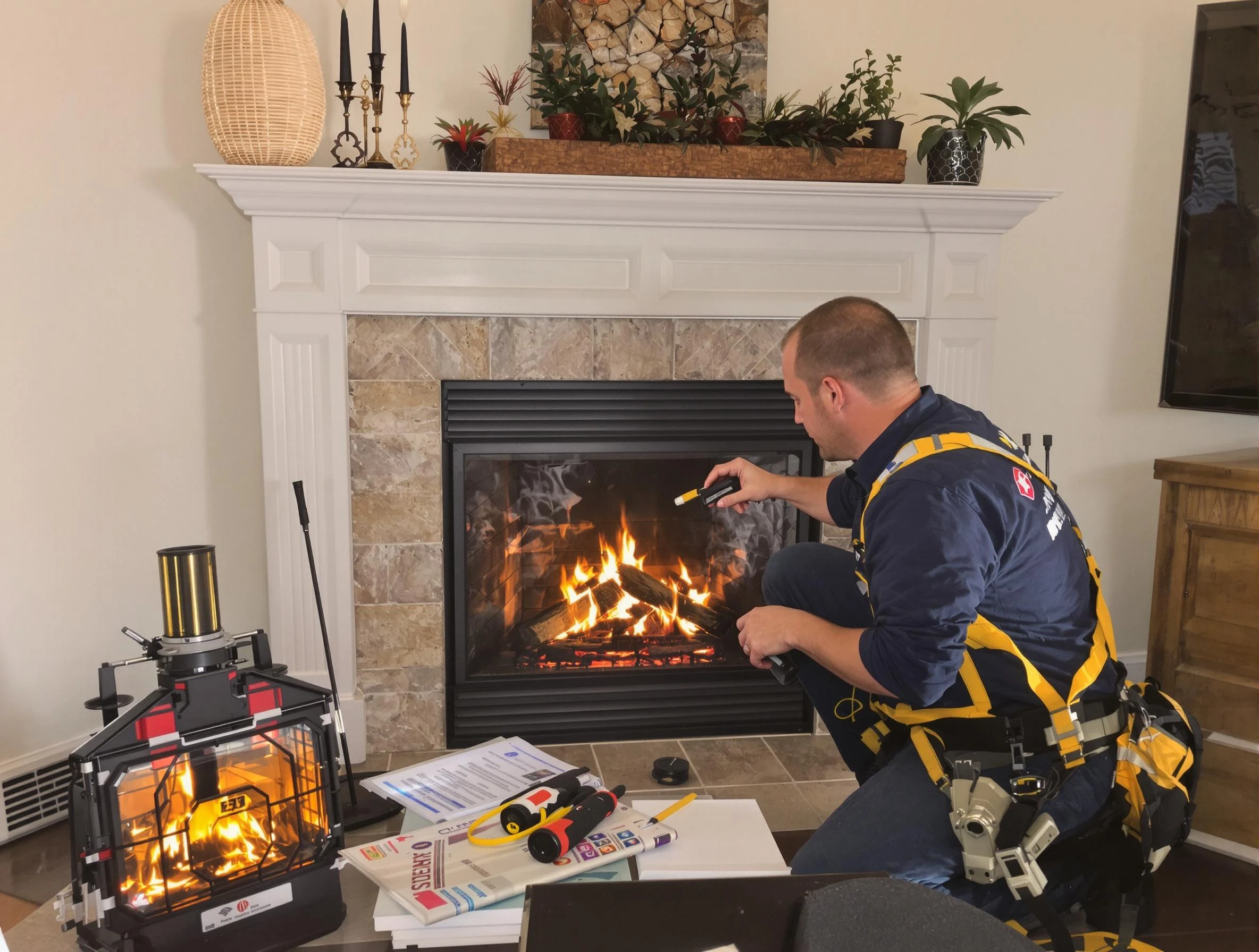 Safety-focused fireplace inspection by Florence Chimney Sweep in Florence, AZ